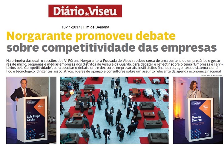 Diário de Viseu - Fóruns Norgarante: Internacionalizar, Inovar e Capacitar para competir